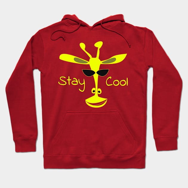 Stay Cool Giraffe Hoodie by nelllkata